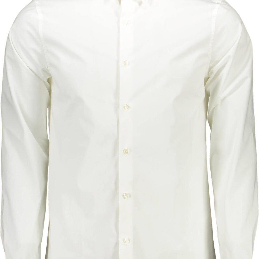 CALVIN KLEIN CAMICIA MANICHE LUNGHE UOMO BIANCO