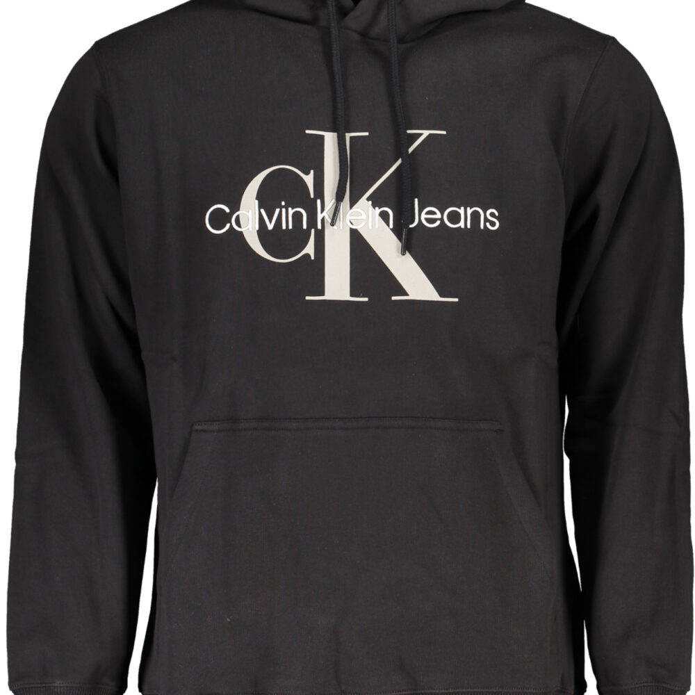 CALVIN KLEIN FELPA SENZA ZIP UOMO NERO
