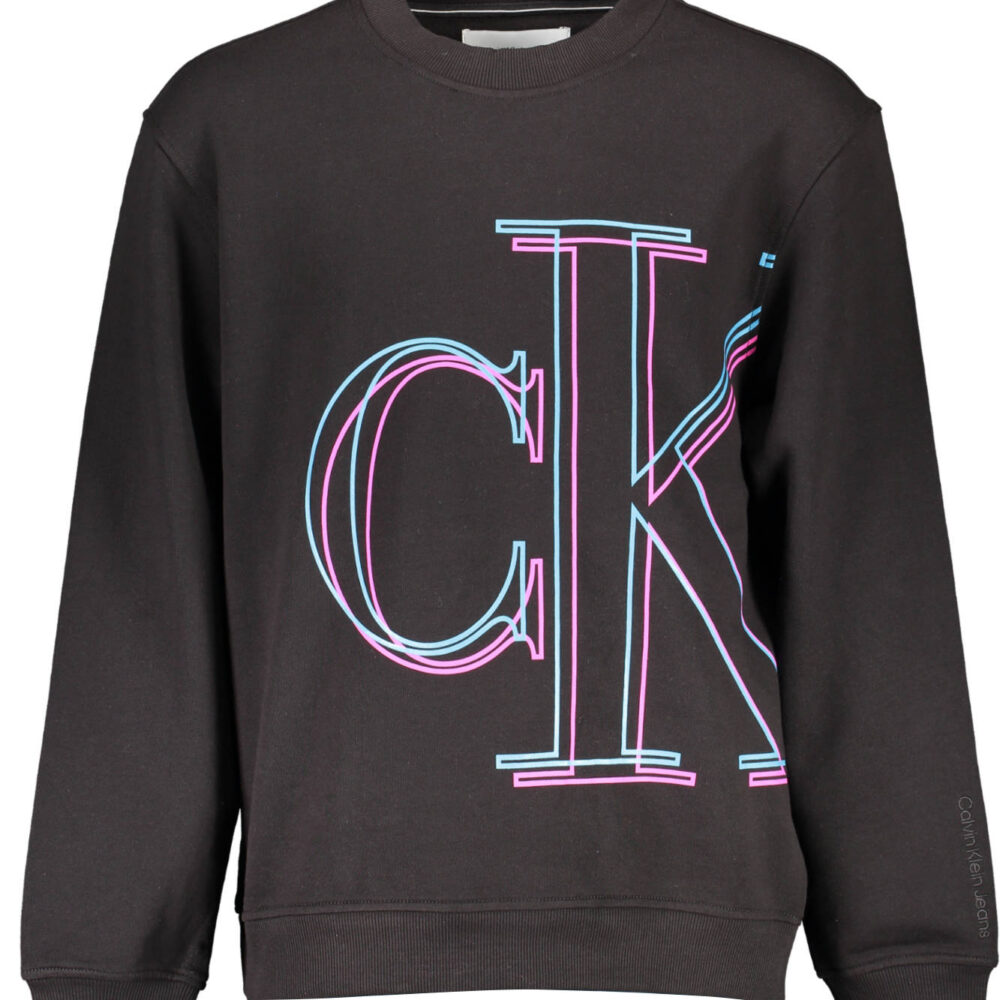 CALVIN KLEIN FELPA SENZA ZIP UOMO NERO