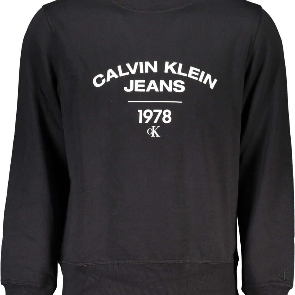 CALVIN KLEIN FELPA SENZA ZIP UOMO NERO