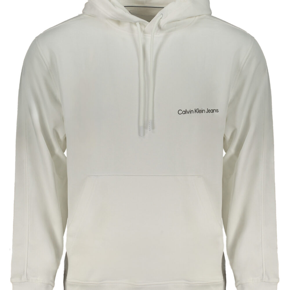 CALVIN KLEIN FELPA SENZA ZIP UOMO BIANCO
