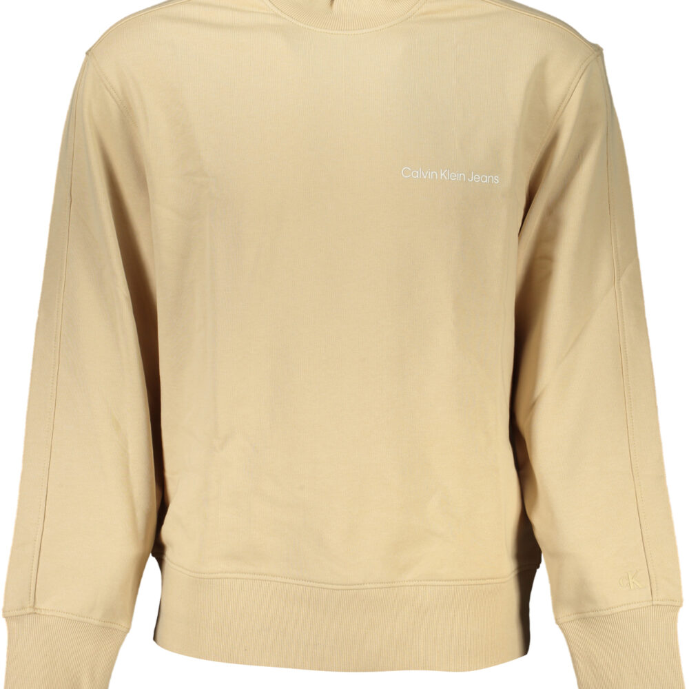 CALVIN KLEIN FELPA SENZA ZIP UOMO BEIGE