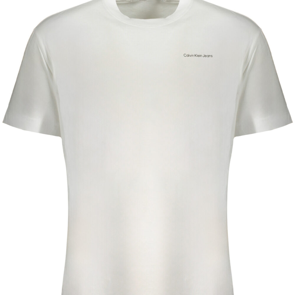 CALVIN KLEIN T-SHIRT MANICHE CORTE UOMO BIANCO