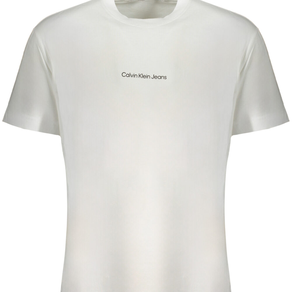 CALVIN KLEIN T-SHIRT MANICHE CORTE UOMO BIANCO