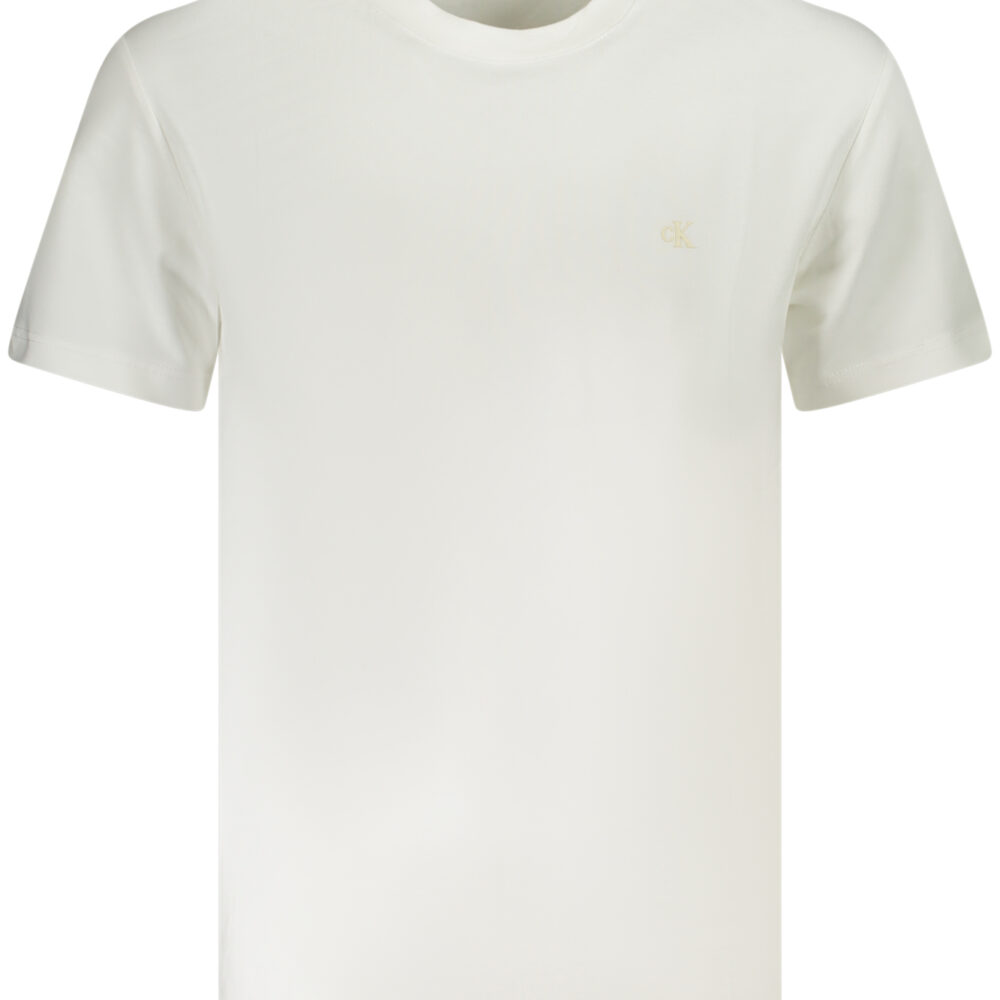 CALVIN KLEIN T-SHIRT MANICHE CORTE UOMO BIANCO