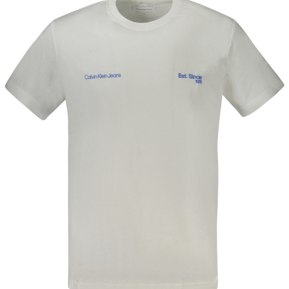CALVIN KLEIN T-SHIRT MANICHE CORTE UOMO BIANCO