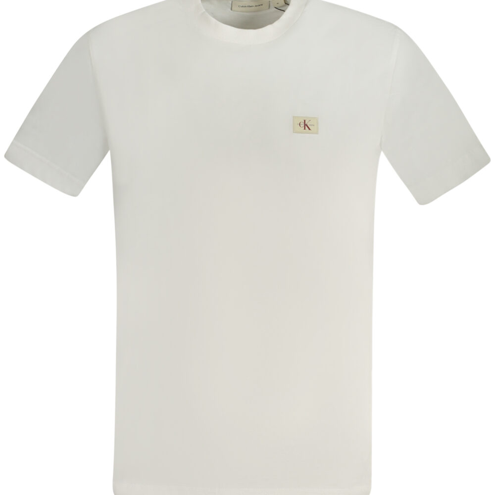 CALVIN KLEIN T-SHIRT MANICHE CORTE UOMO BIANCO