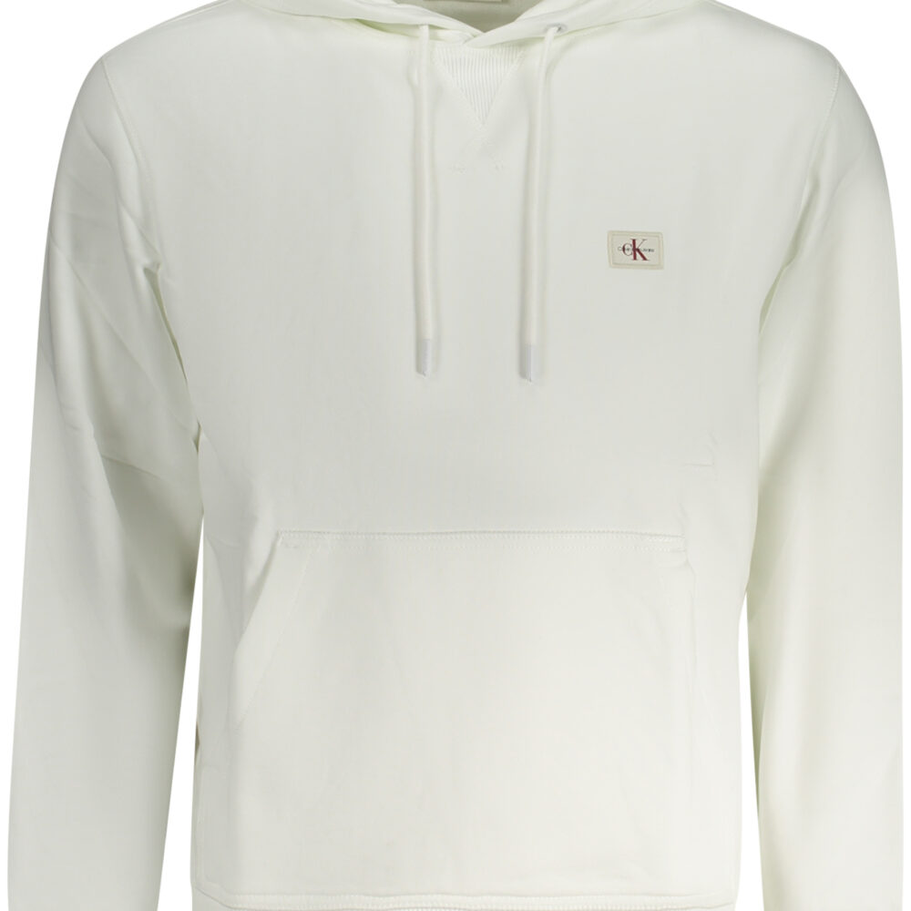 CALVIN KLEIN FELPA SENZA ZIP UOMO BIANCO