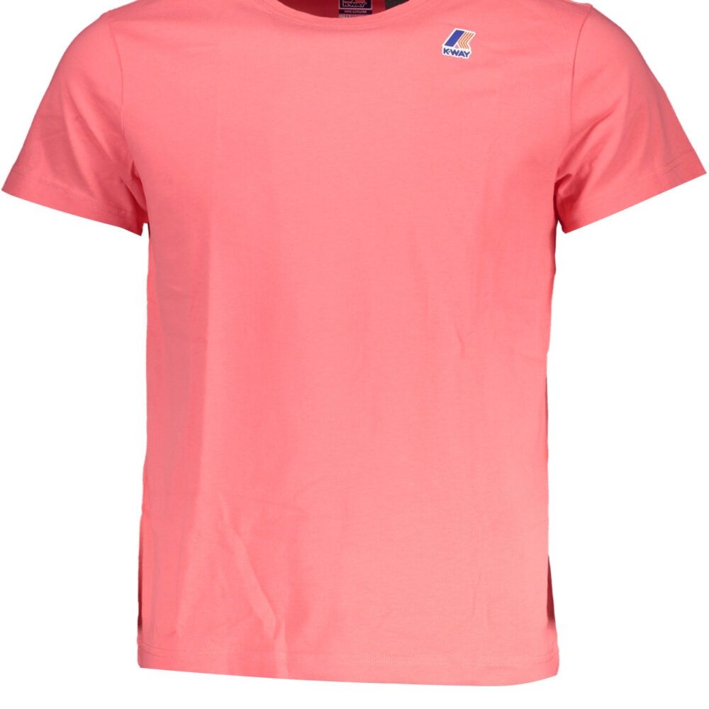 K-WAY T-SHIRT MANICHE CORTE UOMO ROSA