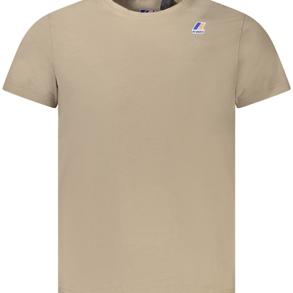 K-WAY T-SHIRT MANICHE CORTE UOMO BEIGE
