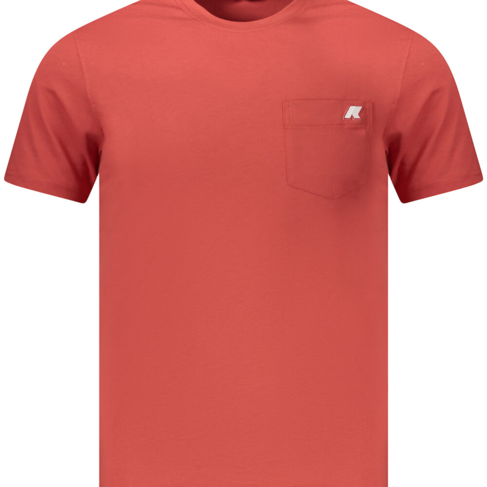 K-WAY T-SHIRT MANICHE CORTE UOMO ROSSO