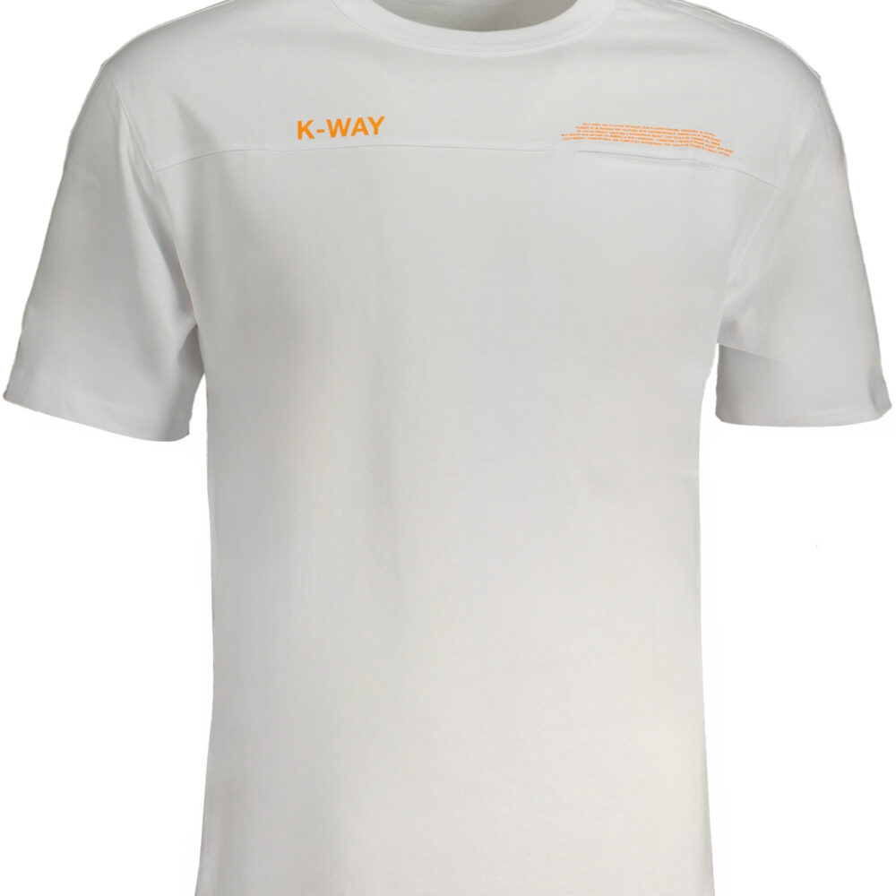 K-WAY T-SHIRT MANICHE CORTE UOMO BIANCO