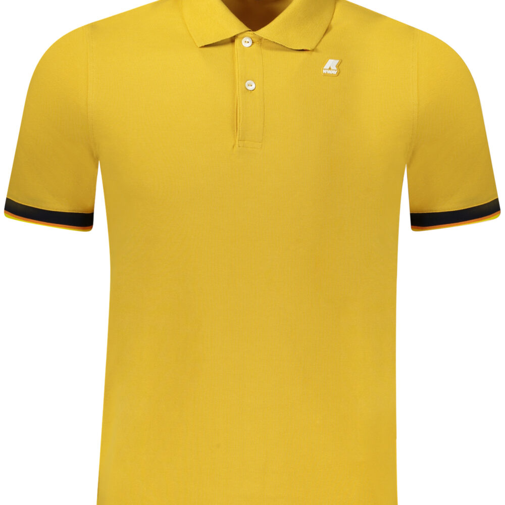 K-WAY POLO MANICHE CORTE UOMO GIALLO