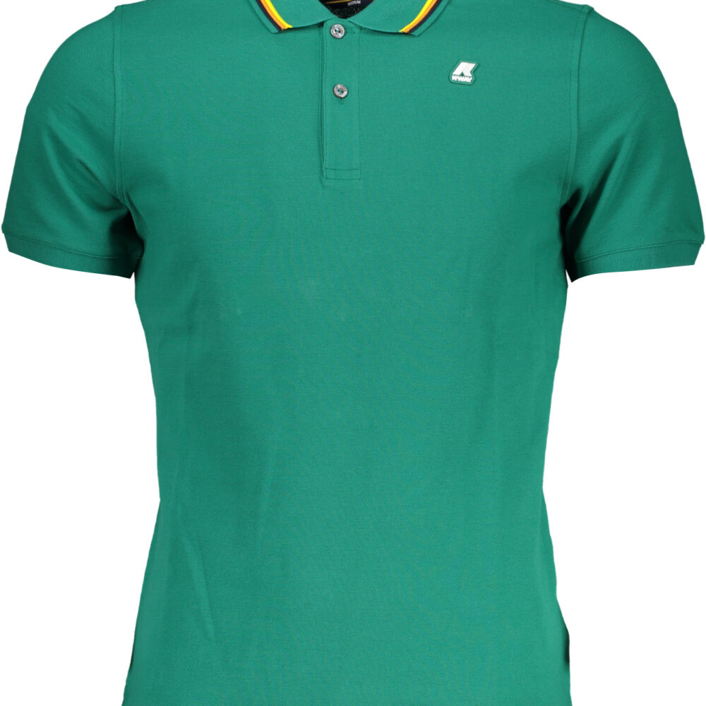 K-WAY POLO MANICHE CORTE UOMO VERDE