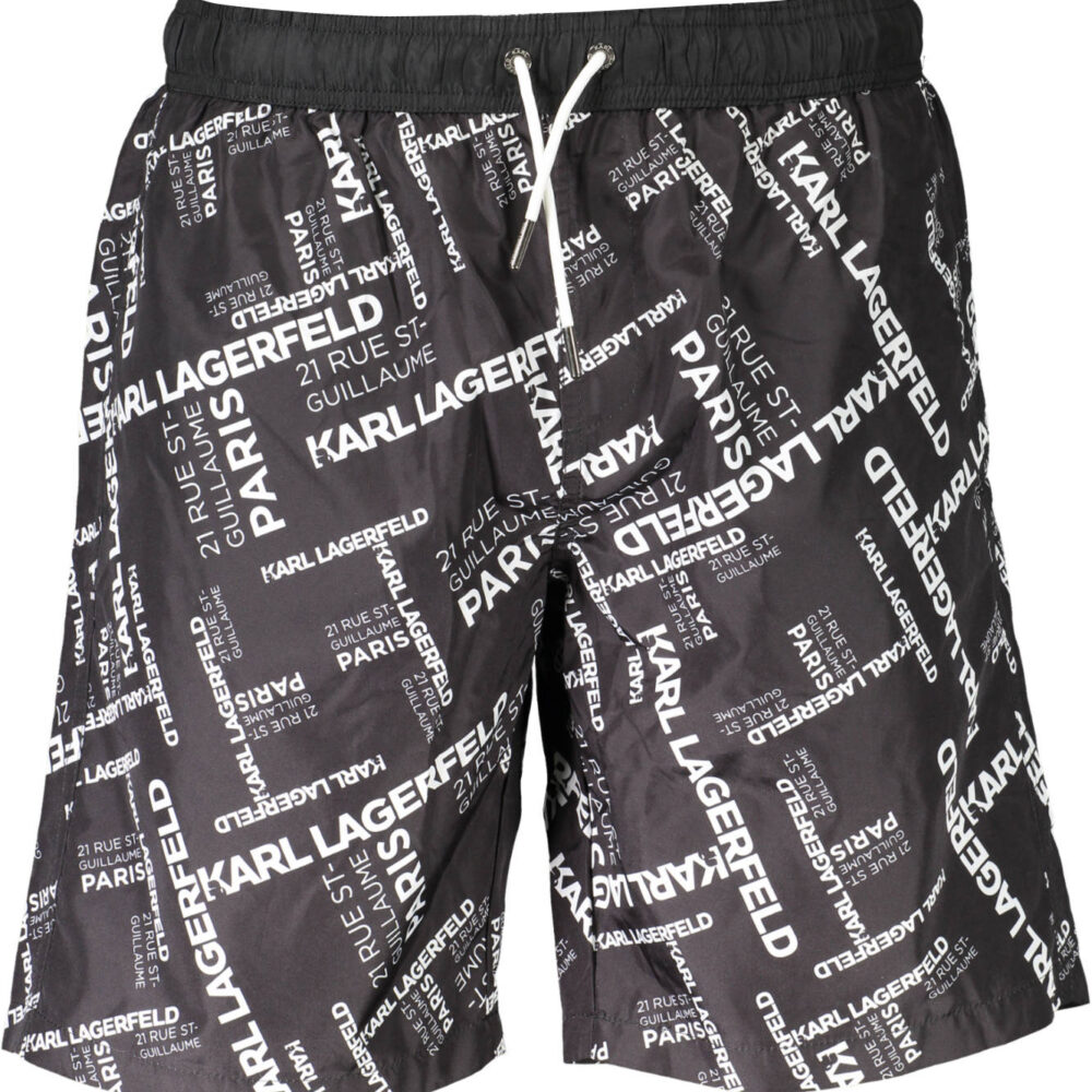 KARL LAGERFELD BEACHWEAR COSTUME PARTE SOTTO UOMO NERO