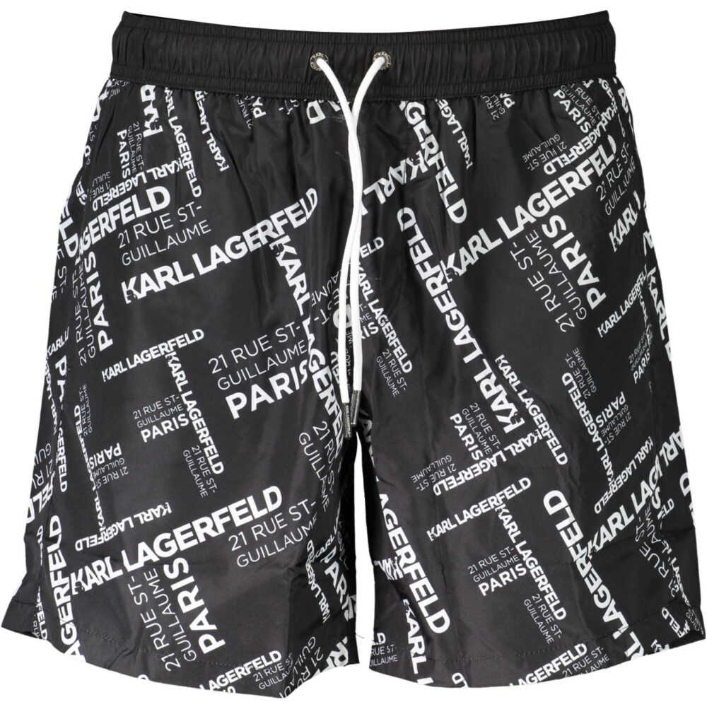 KARL LAGERFELD BEACHWEAR COSTUME PARTE SOTTO UOMO NERO