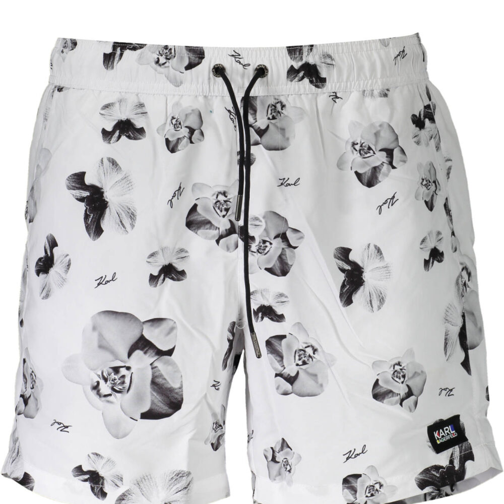 KARL LAGERFELD BEACHWEAR COSTUME PARTE SOTTO UOMO BIANCO