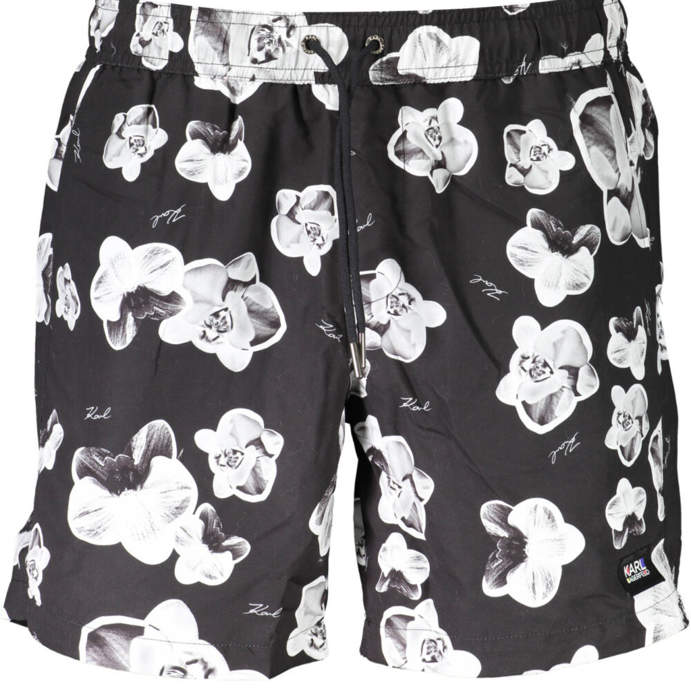 KARL LAGERFELD BEACHWEAR COSTUME PARTE SOTTO UOMO NERO