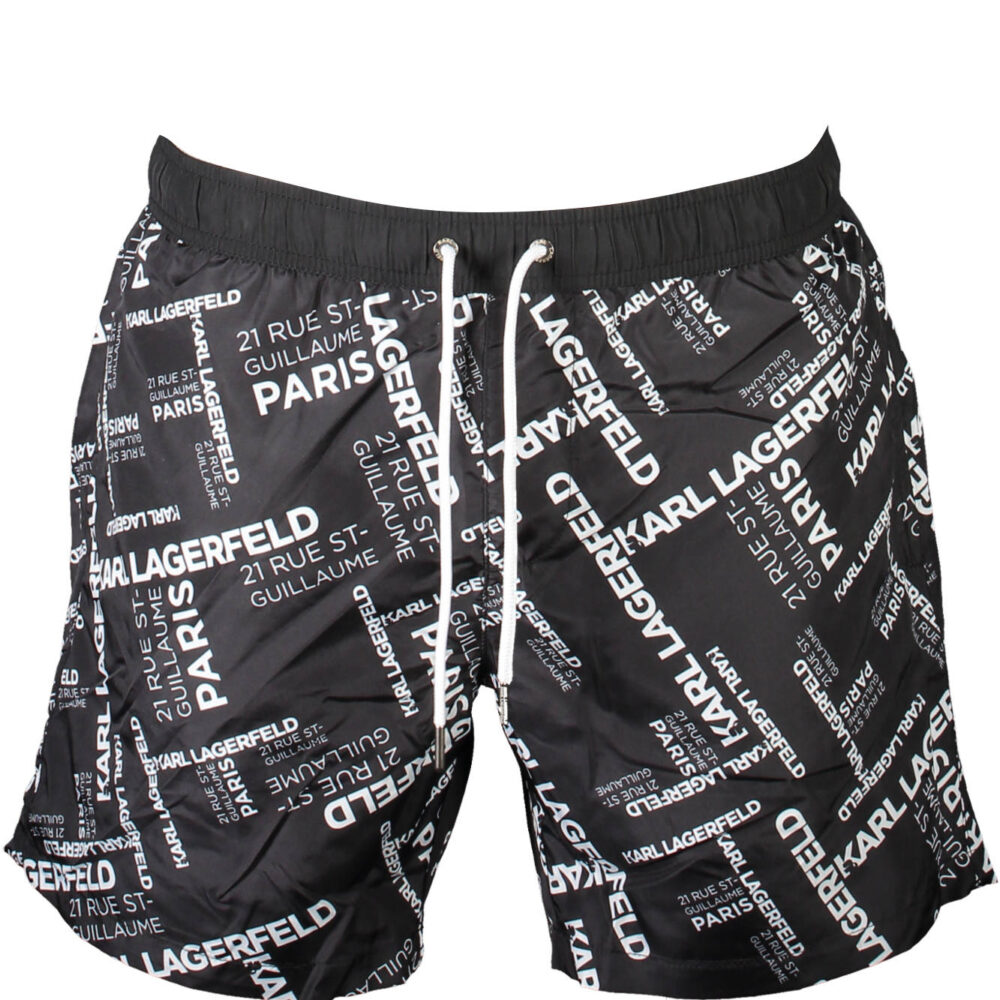 KARL LAGERFELD BEACHWEAR COSTUME PARTE SOTTO UOMO NERO