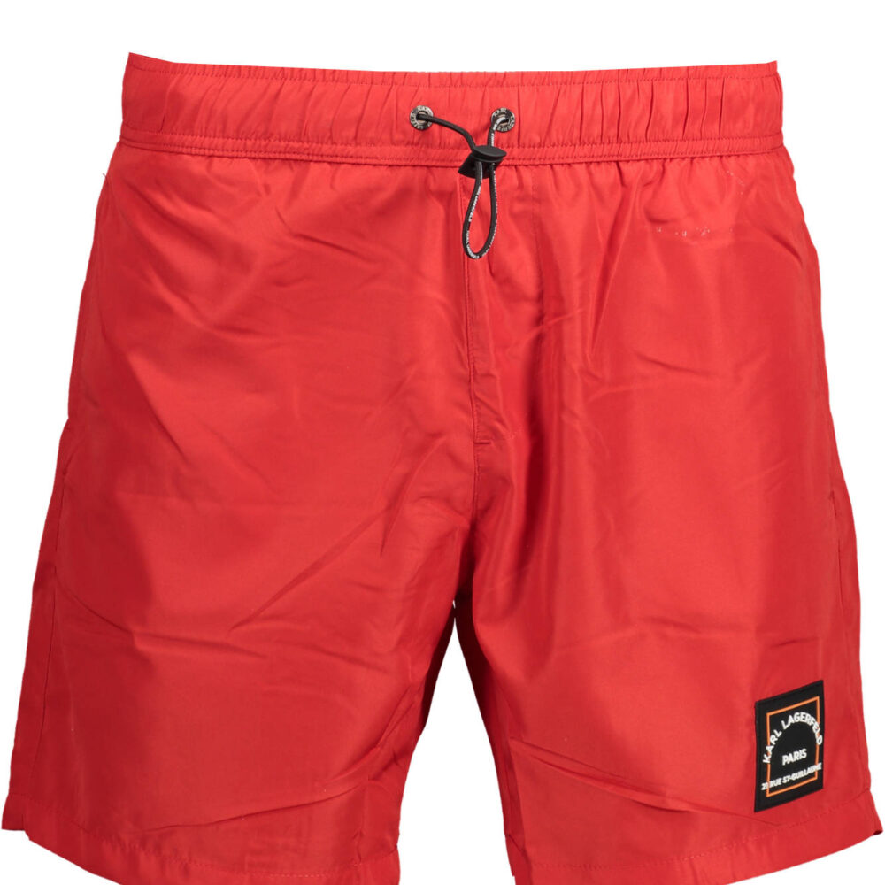 KARL LAGERFELD BEACHWEAR COSTUME PARTE SOTTO UOMO ROSSO