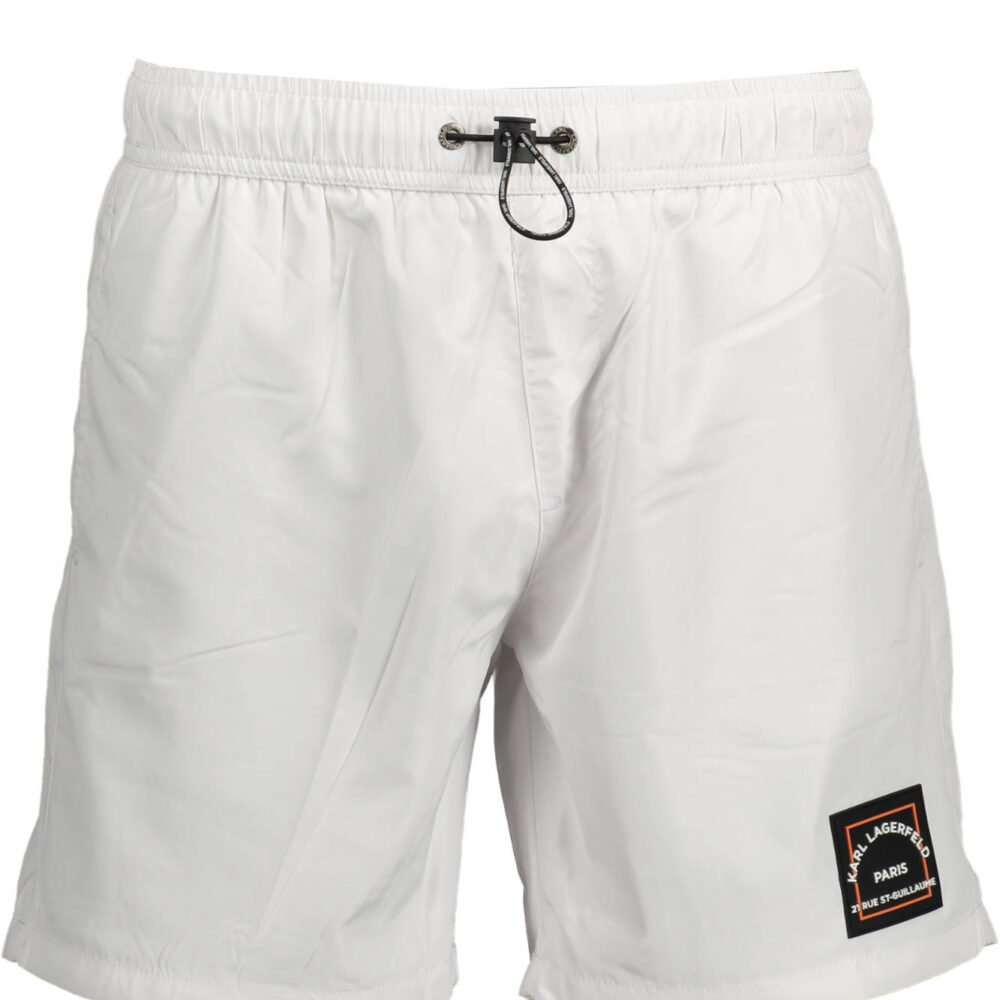 KARL LAGERFELD BEACHWEAR COSTUME PARTE SOTTO UOMO BIANCO