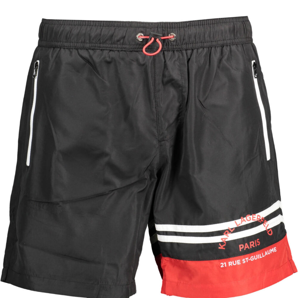 KARL LAGERFELD BEACHWEAR COSTUME PARTE SOTTO UOMO NERO