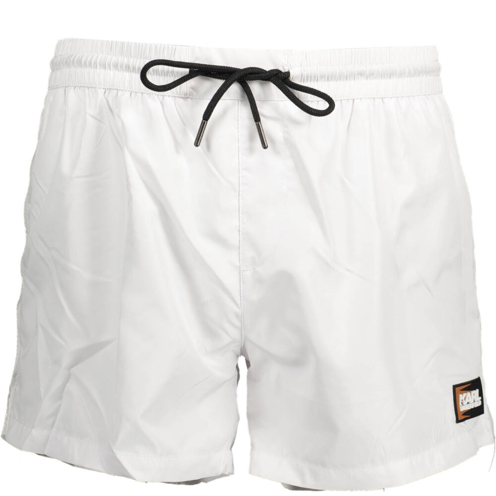 KARL LAGERFELD BEACHWEAR COSTUME PARTE SOTTO UOMO BIANCO