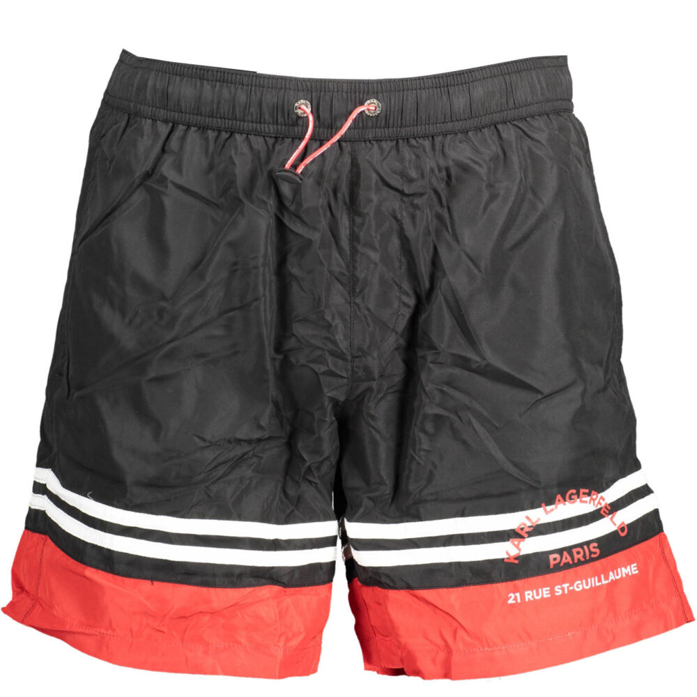 KARL LAGERFELD BEACHWEAR COSTUME PARTE SOTTO UOMO NERO