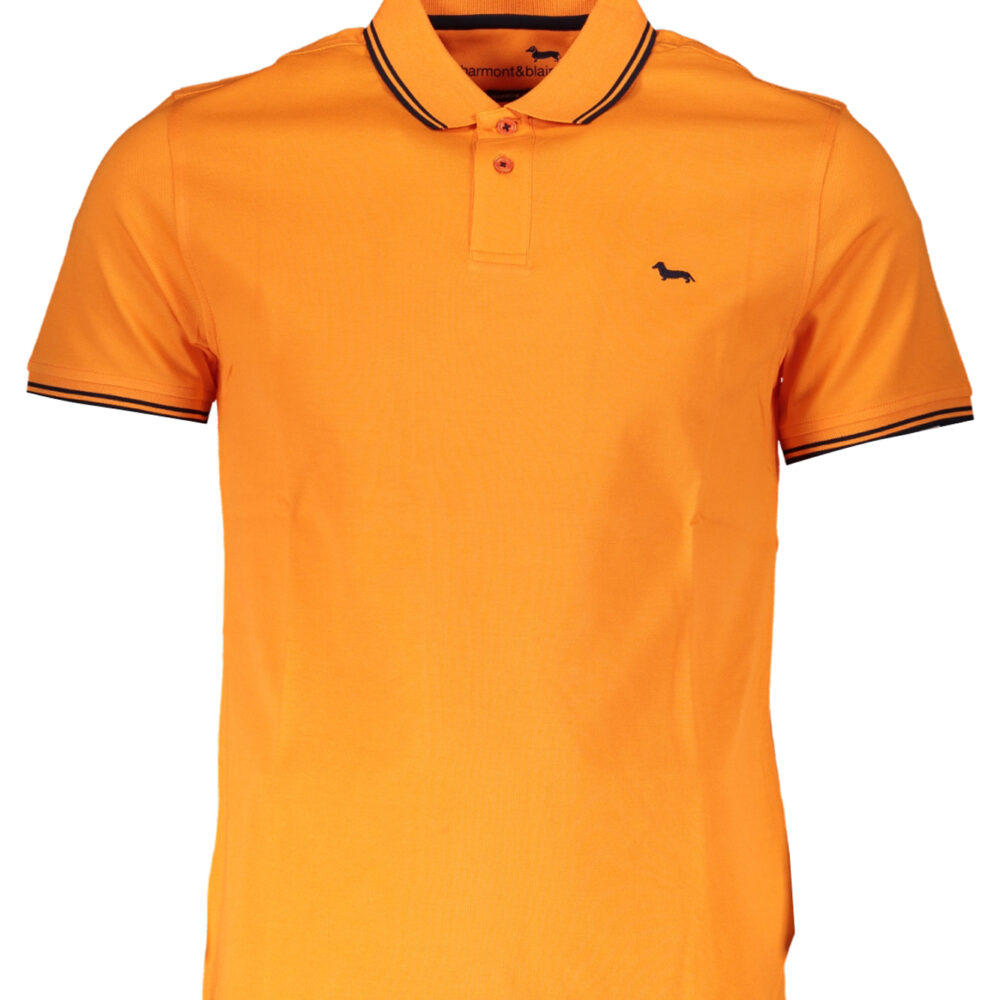 HARMONT & BLAINE POLO MANICHE CORTE UOMO ARANCIO
