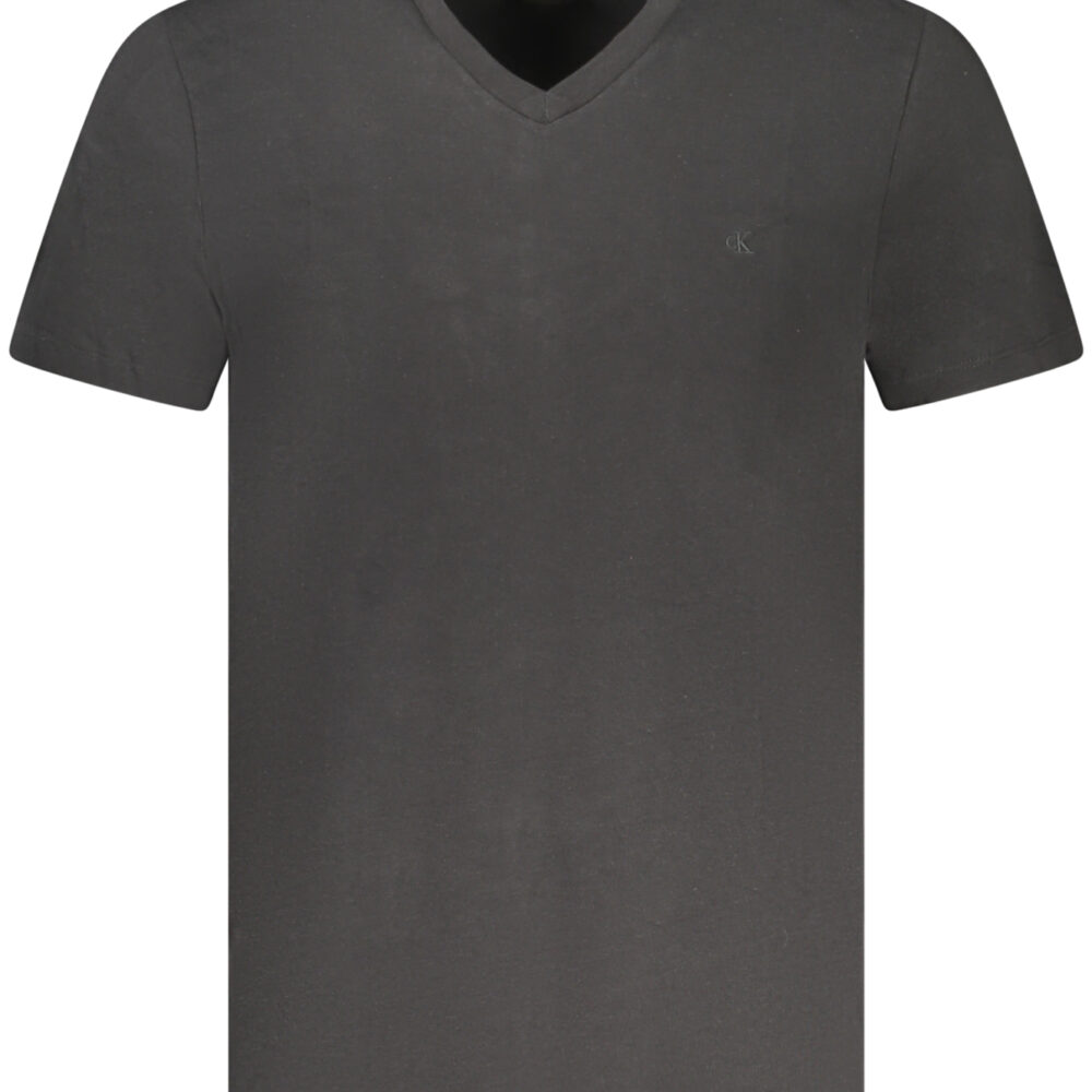 CALVIN KLEIN T-SHIRT MANICHE CORTE UOMO NERO