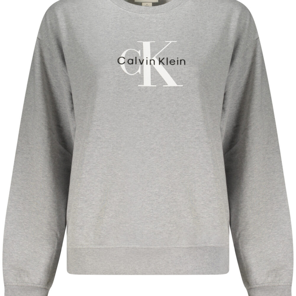 CALVIN KLEIN FELPA SENZA ZIP DONNA GRIGIO