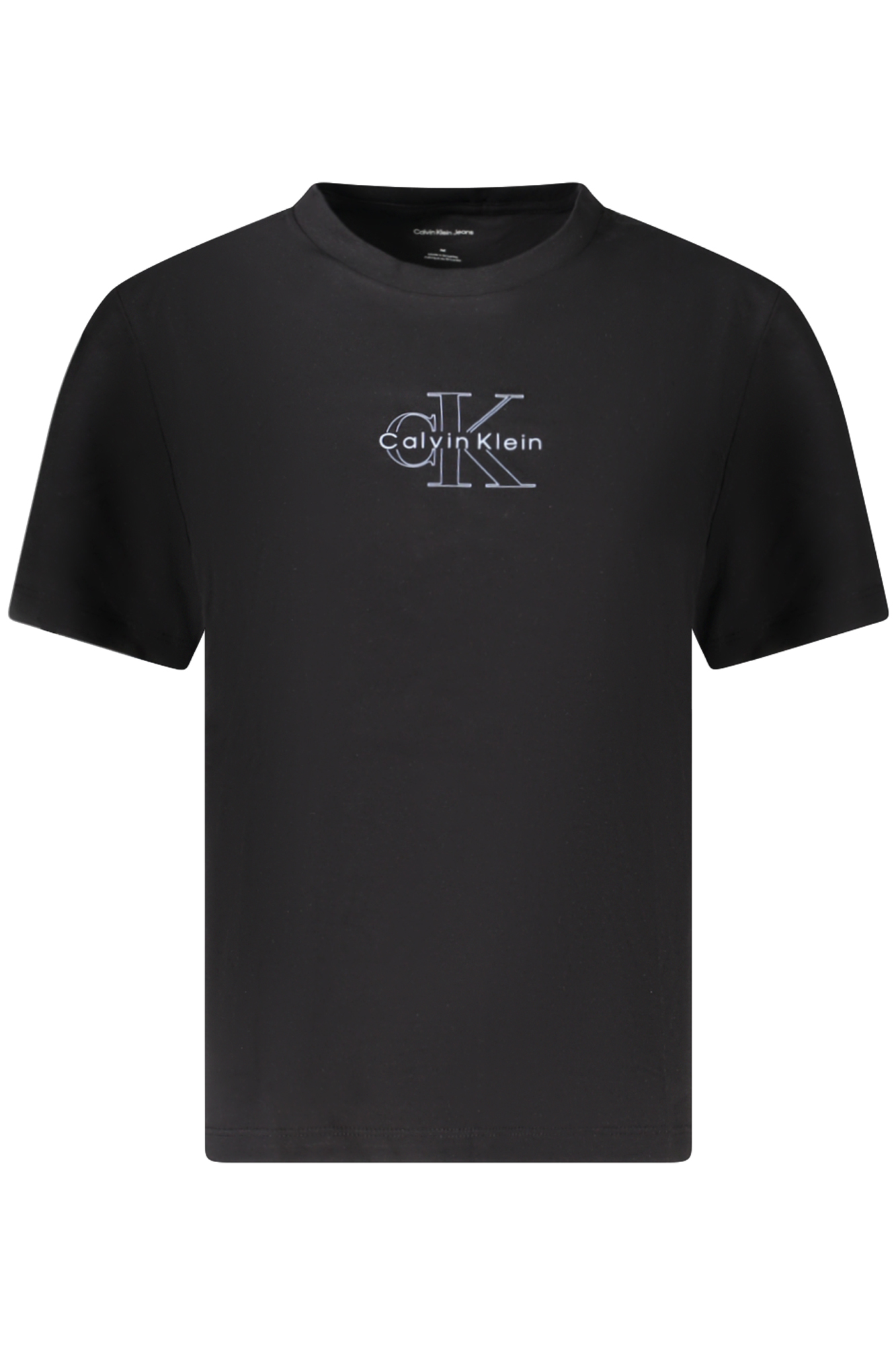 CALVIN KLEIN T-SHIRT MANICHE CORTE DONNA NERO