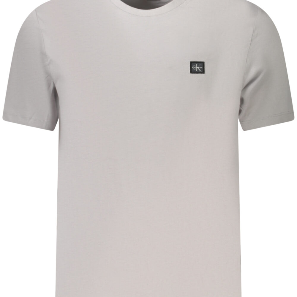 CALVIN KLEIN T-SHIRT MANICHE CORTE UOMO GRIGIO