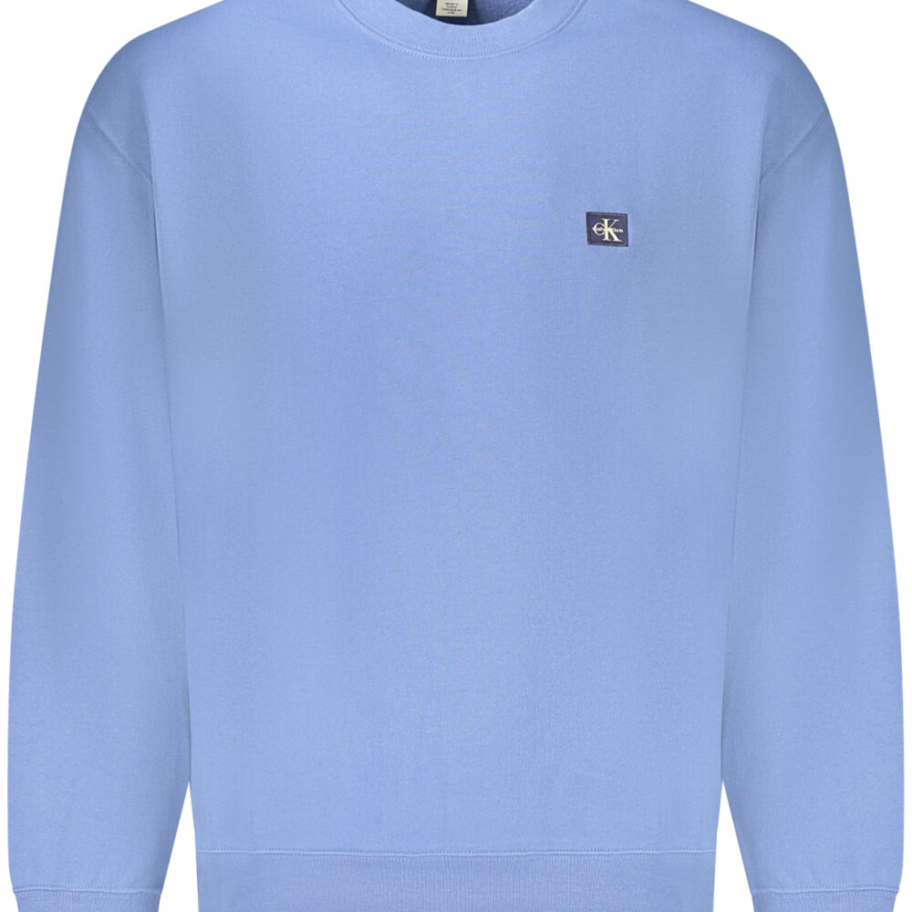 CALVIN KLEIN FELPA SENZA ZIP UOMO BLU