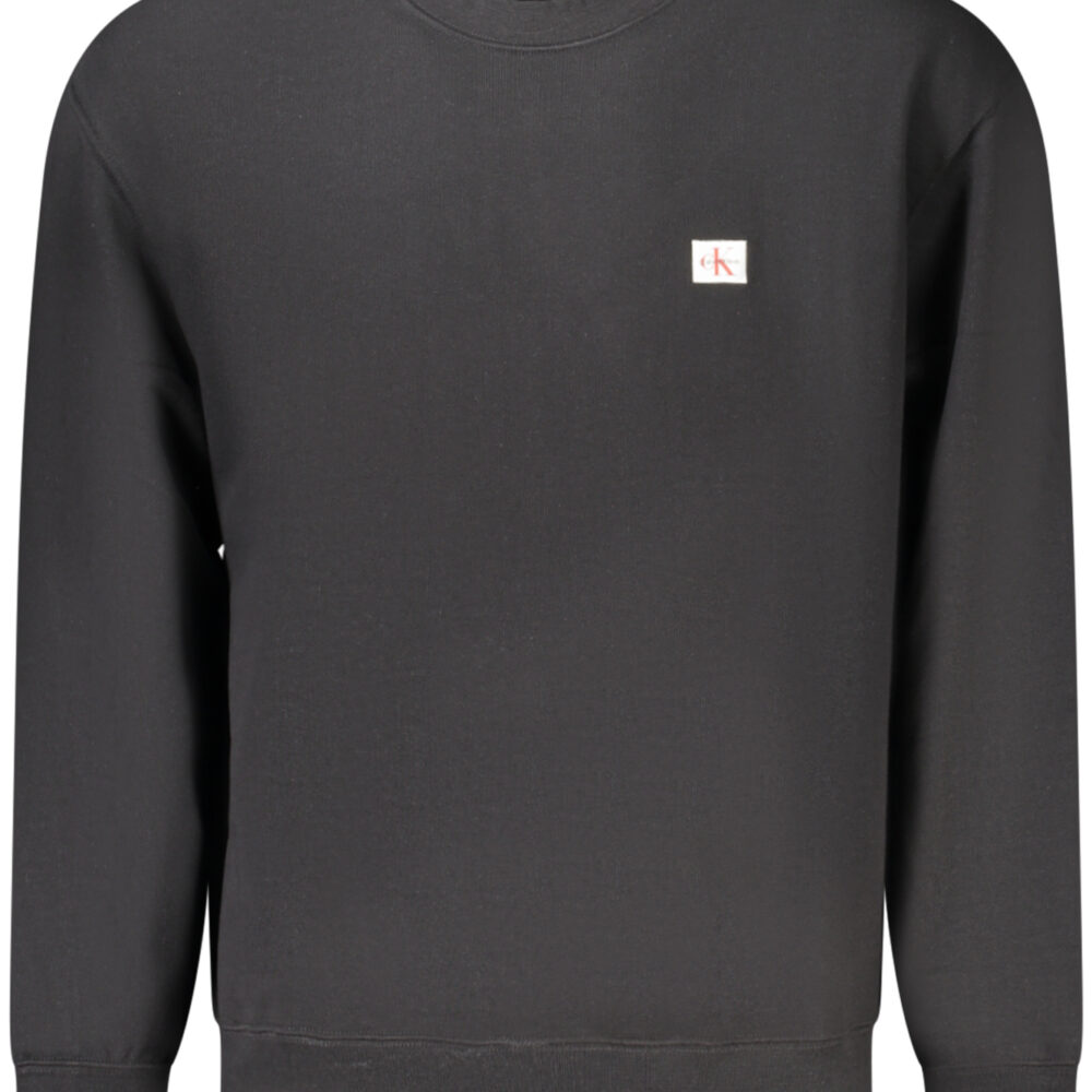 CALVIN KLEIN FELPA SENZA ZIP UOMO NERO