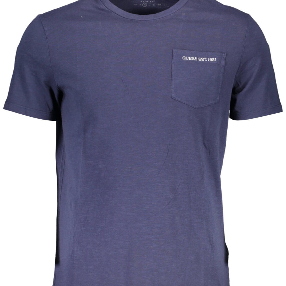 GUESS JEANS T-SHIRT MANICHE CORTE UOMO BLU