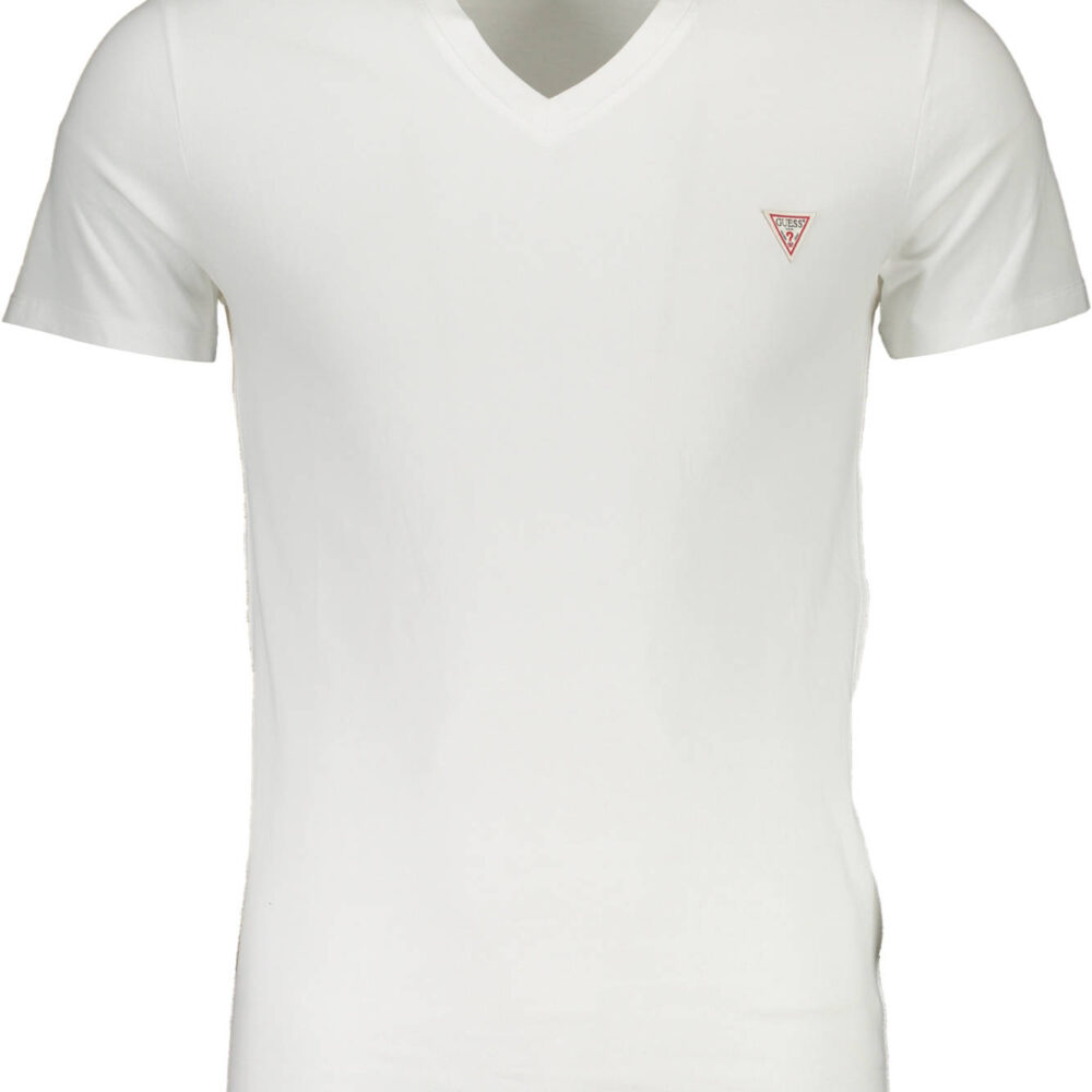 GUESS JEANS T-SHIRT MANICHE CORTE UOMO BIANCO