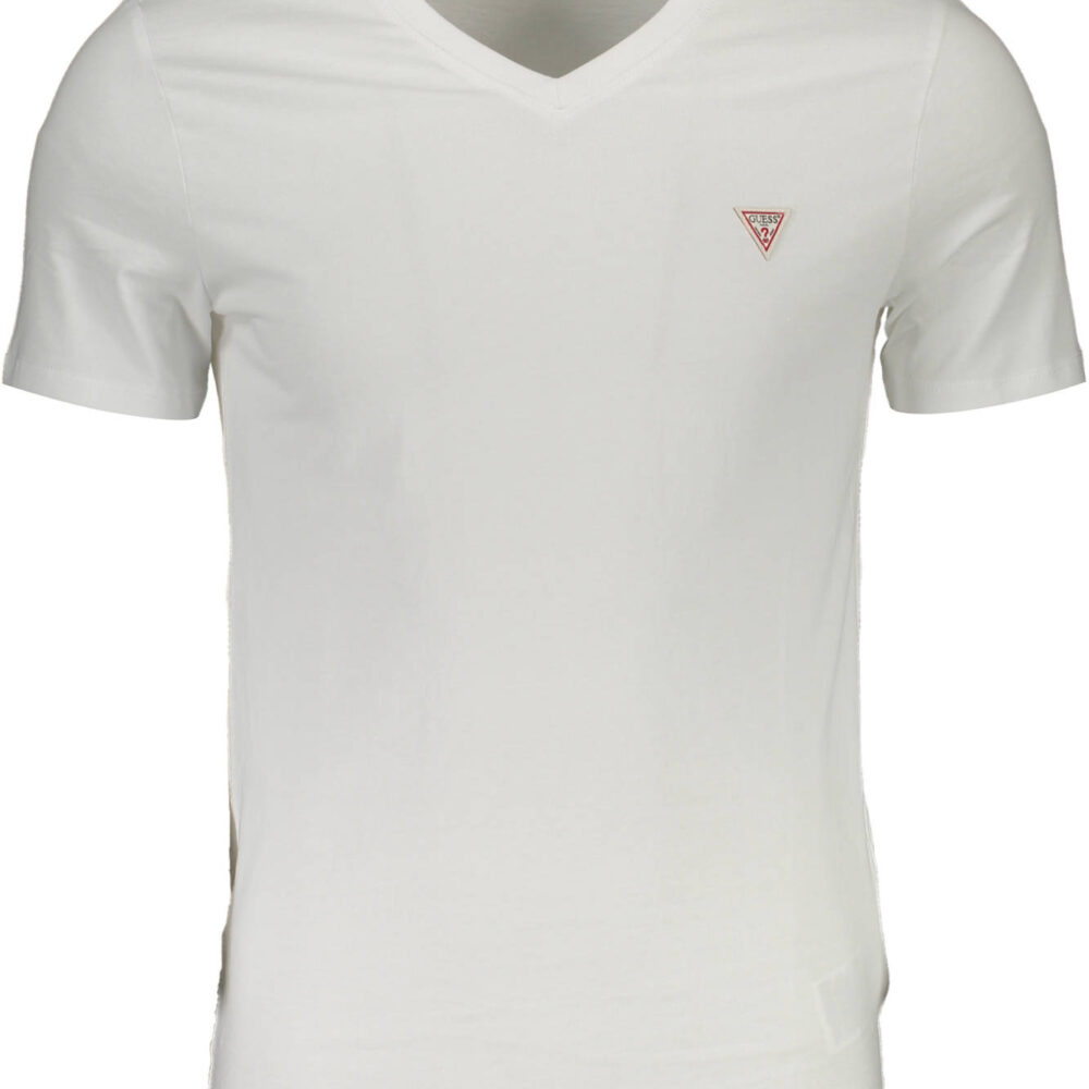 GUESS JEANS T-SHIRT MANICHE CORTE UOMO BIANCO