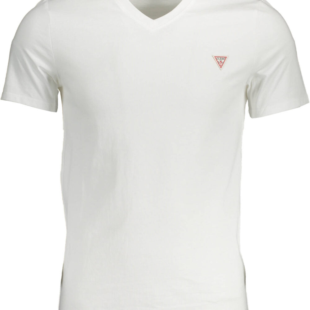 GUESS JEANS T-SHIRT MANICHE CORTE UOMO BIANCO
