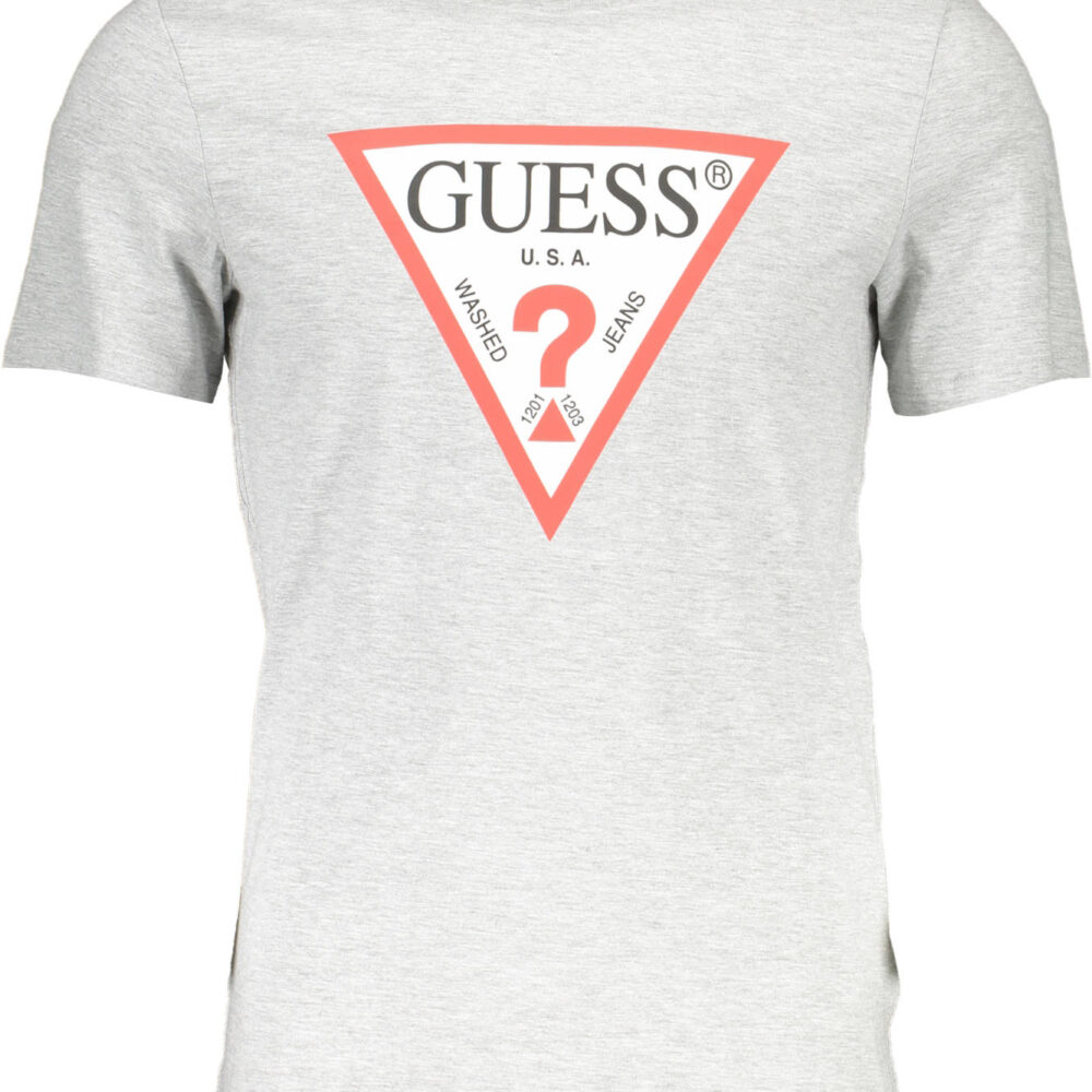 GUESS JEANS T-SHIRT MANICHE CORTE UOMO GRIGIO