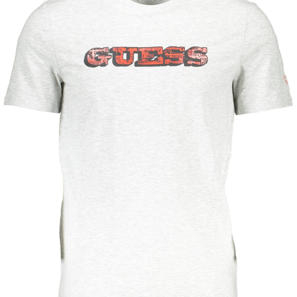 GUESS JEANS T-SHIRT MANICHE CORTE UOMO GRIGIO