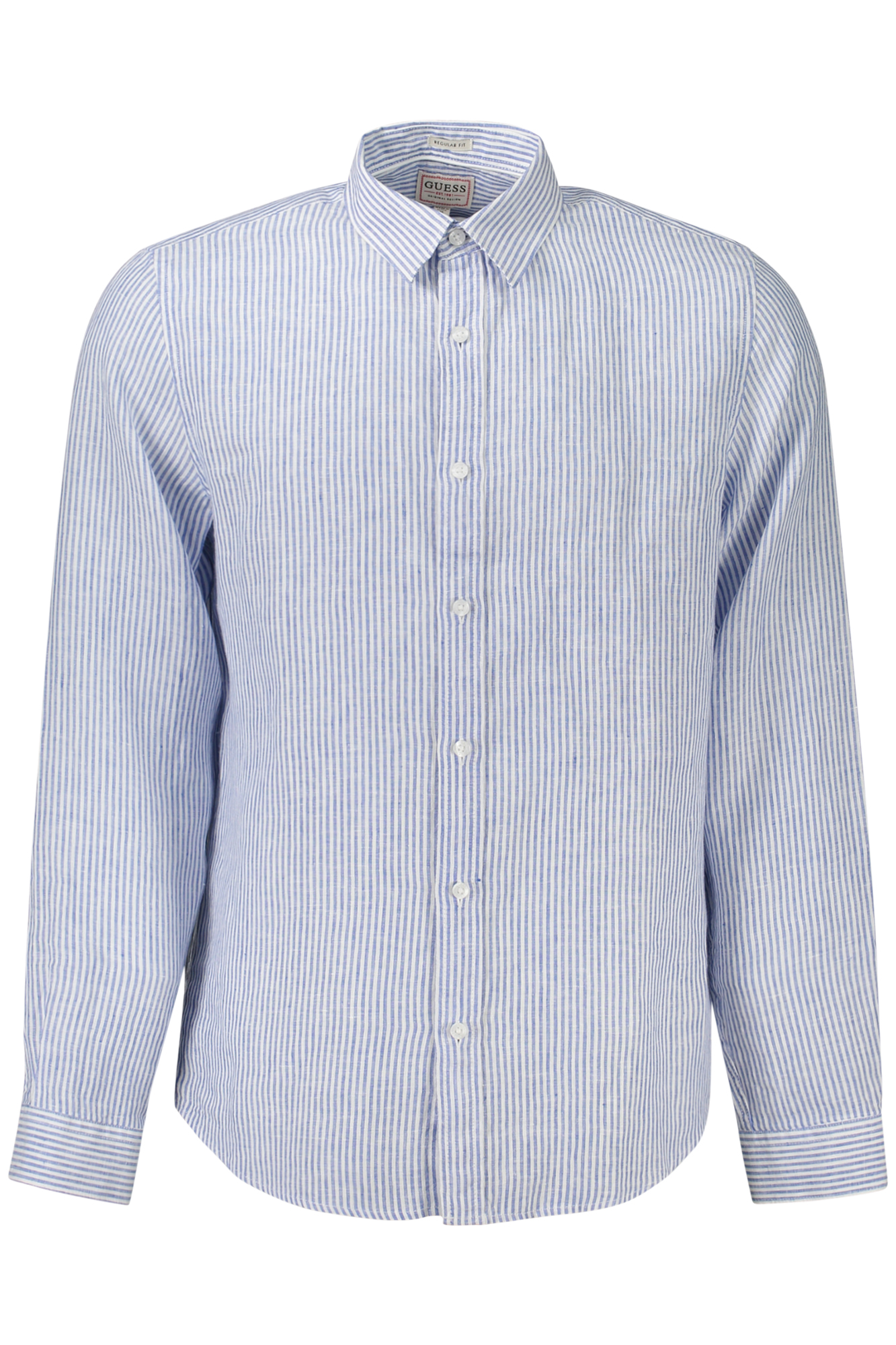 GUESS JEANS CAMICIA MANICHE LUNGHE UOMO BLU