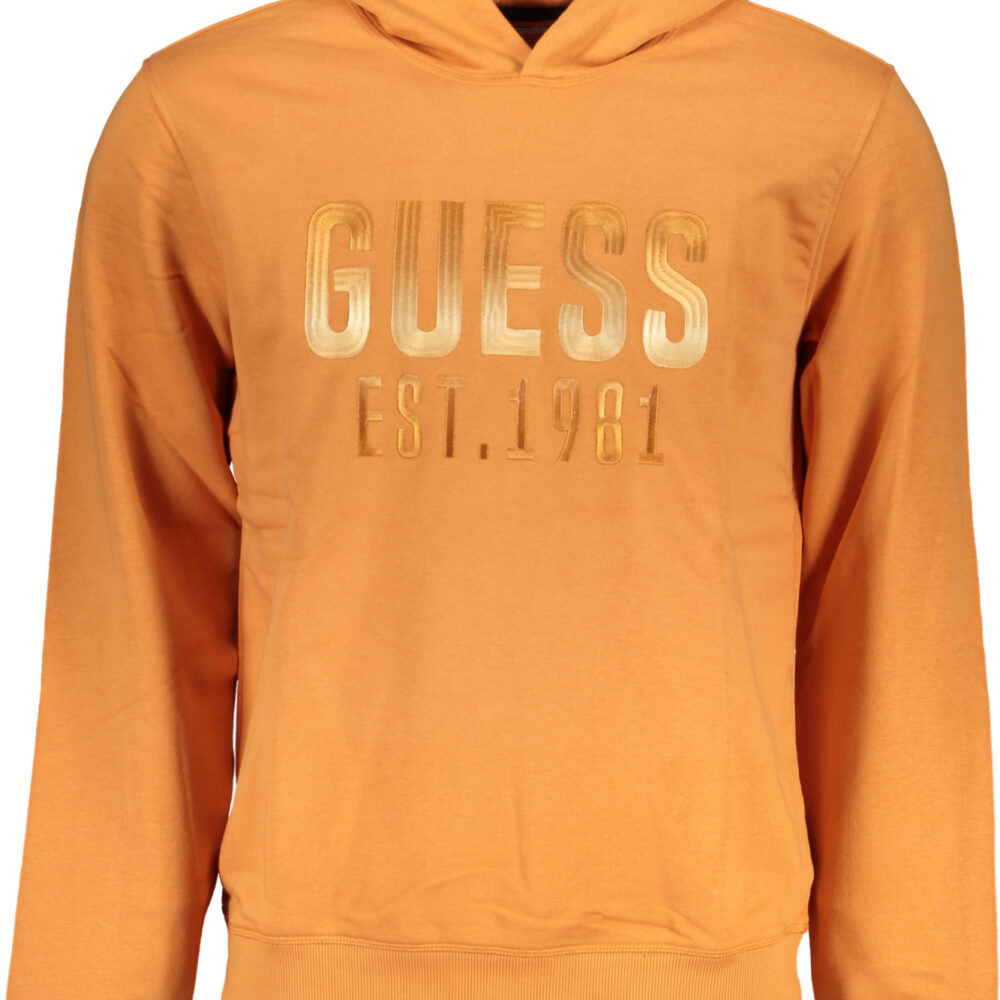 GUESS JEANS FELPA SENZA ZIP UOMO ARANCIO