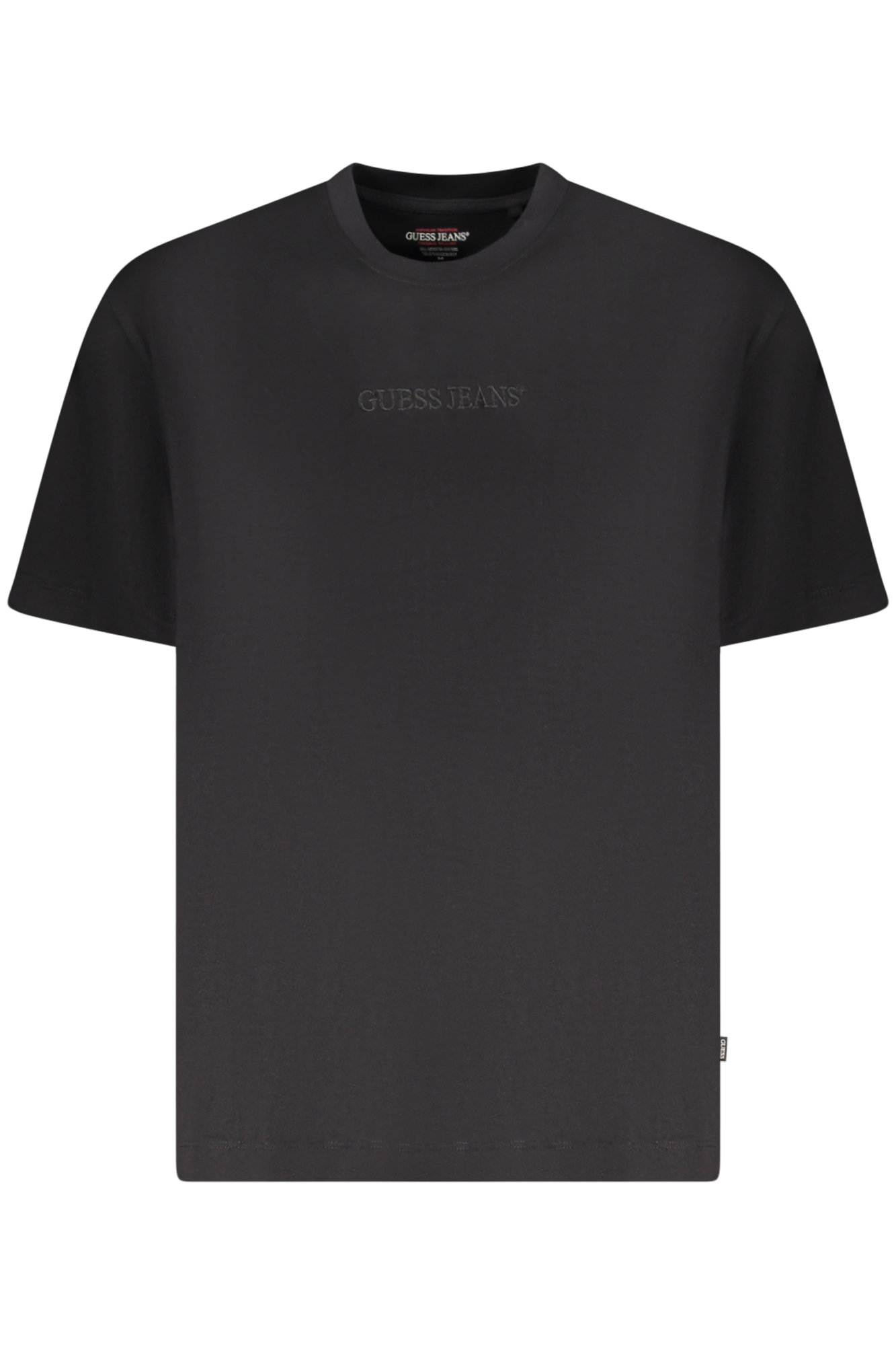 GUESS JEANS T-SHIRT MANICHE CORTE UOMO NERO