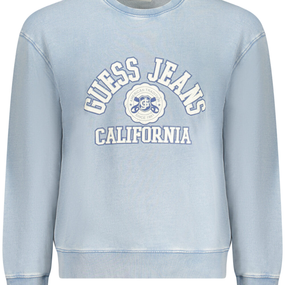 GUESS JEANS FELPA SENZA ZIP UOMO AZZURRO