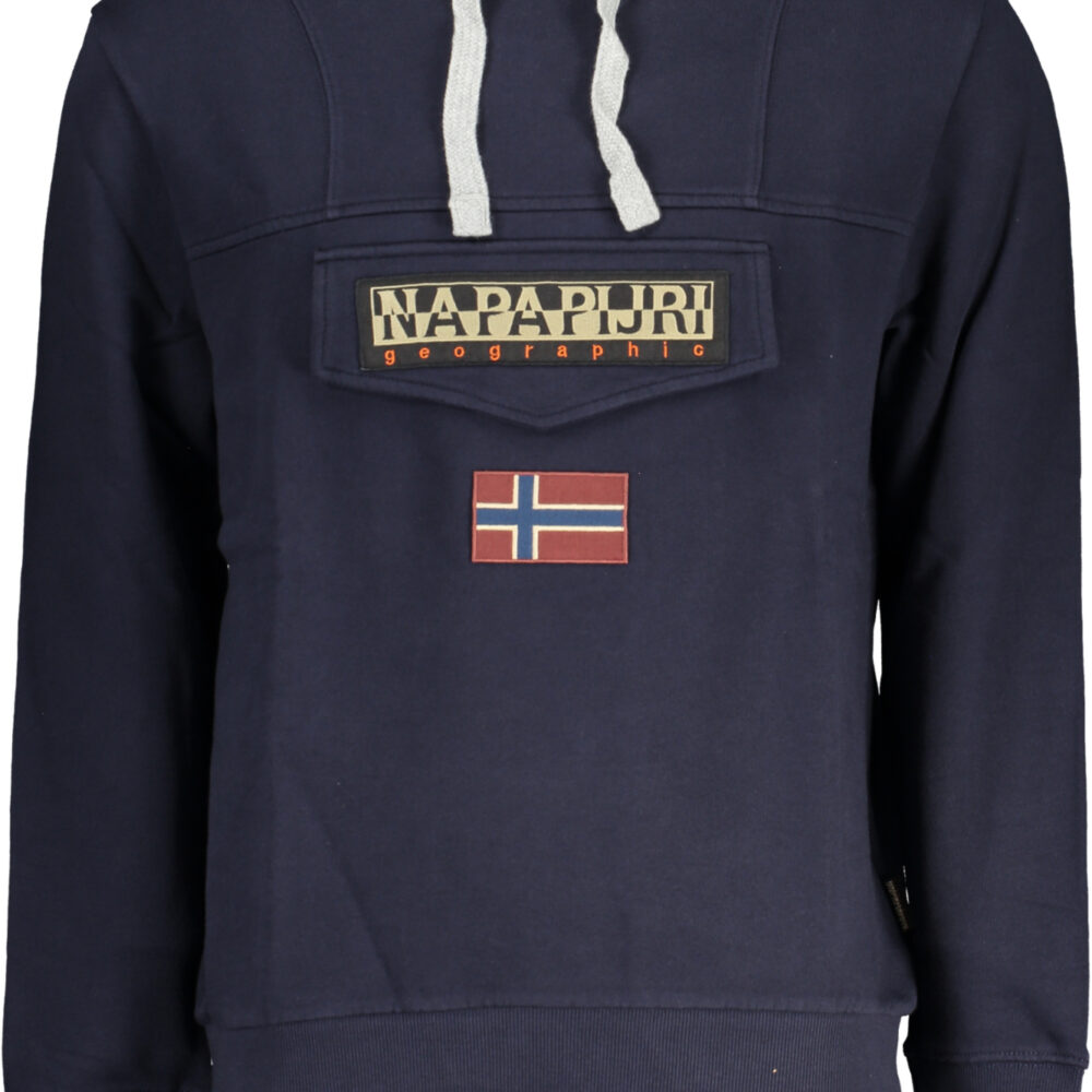 NAPAPIJRI FELPA SENZA ZIP UOMO BLU