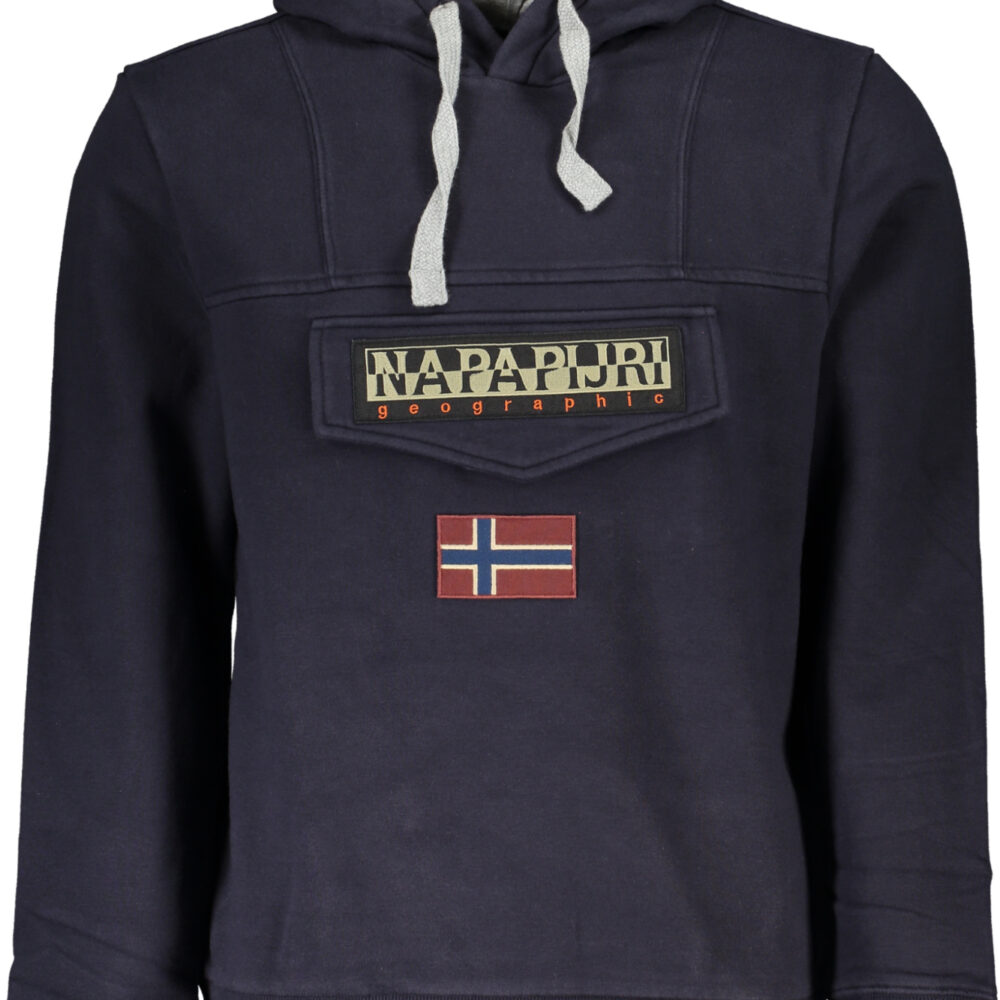 NAPAPIJRI FELPA SENZA ZIP UOMO BLU
