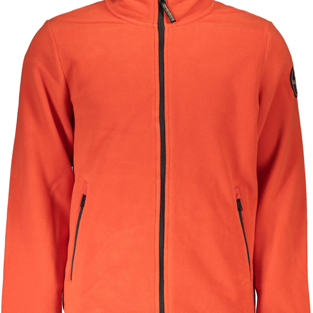 NAPAPIJRI FELPA CON ZIP UOMO ROSSO