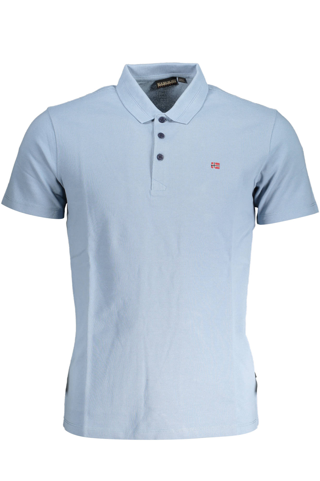 NAPAPIJRI POLO MANICHE CORTE UOMO AZZURRO