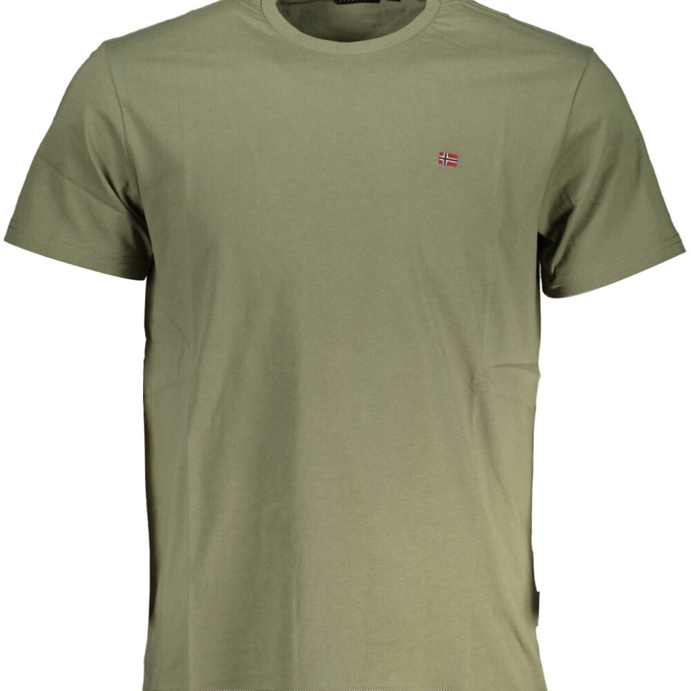 NAPAPIJRI T-SHIRT MANICHE CORTE UOMO VERDE